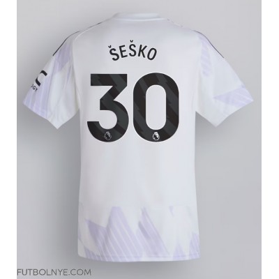 Camiseta Manchester United Benjamin Sesko #30 Visitante Equipación 2025-26 manga corta Camiseta Manchester United Benjamin Sesko #30 Visitante Equipación 2025-26 manga corta